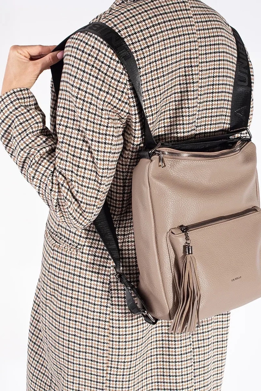 zaino da donna tipo borsa avorio con...