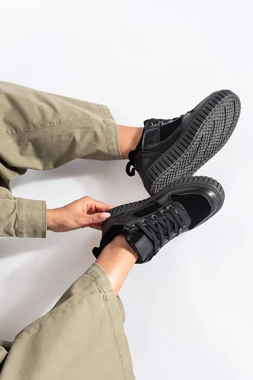 colore nero Alto Scarpe da donna