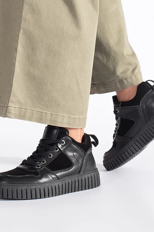 colore nero Alto Scarpe da donna