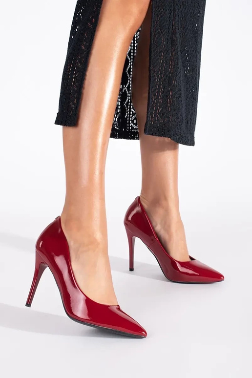 Borgogna laccato tacchi alti Borgogna laccato tacchi alti