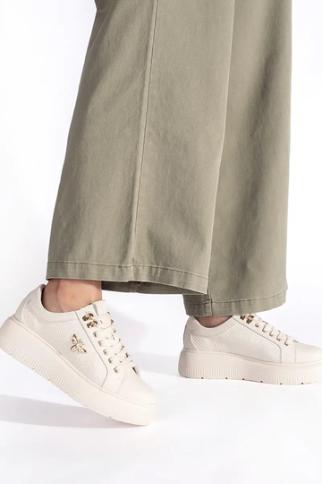 Pelle beige Scarpe modello... 2