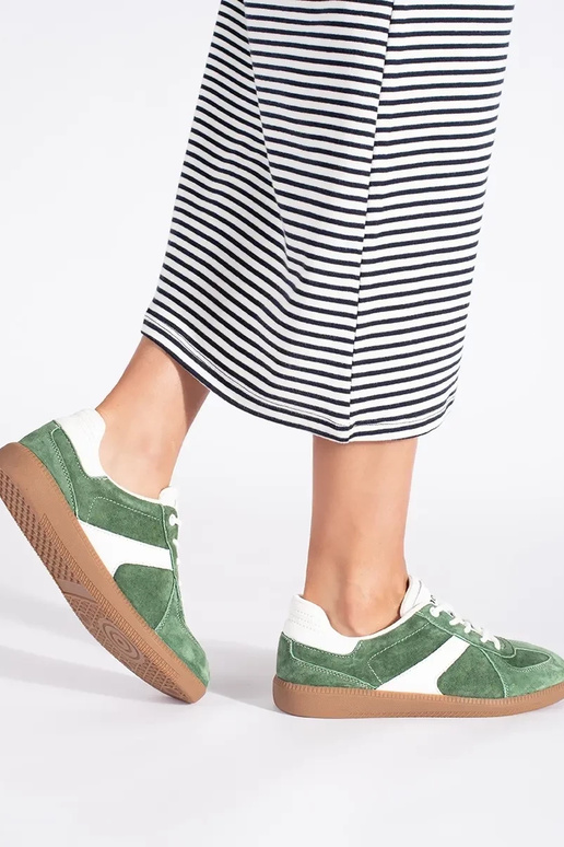 Pelle zielono Colore bianco Scarpe...