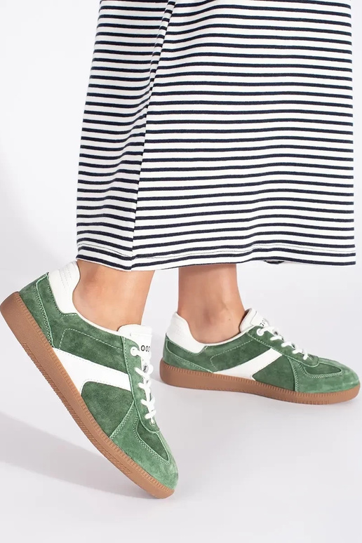 Pelle zielono Colore bianco Scarpe...