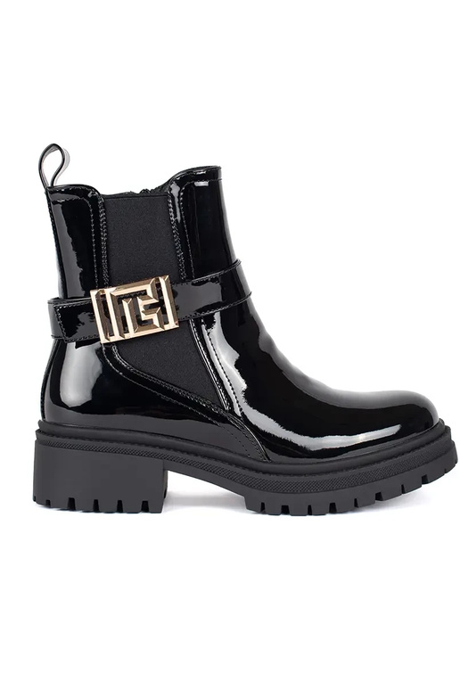 con effetto vernice colore nero...