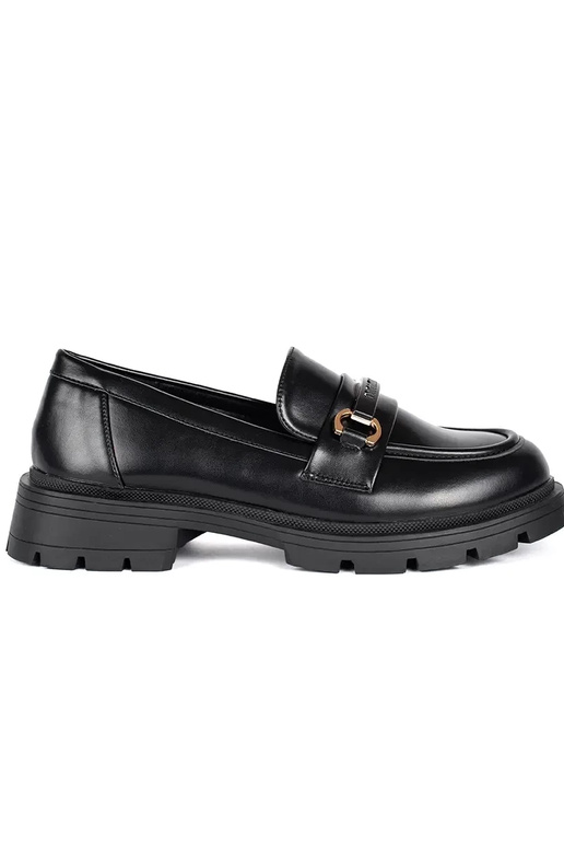 colore nero elegante mocassini da donna