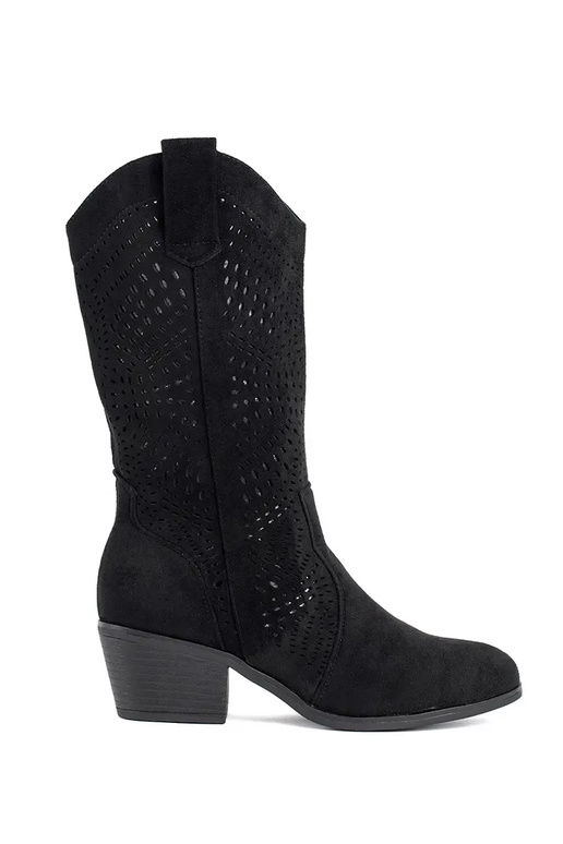 colore nero traforato stivali da...