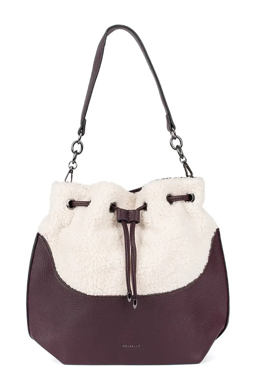 Borsa elegante marrone scuro con...