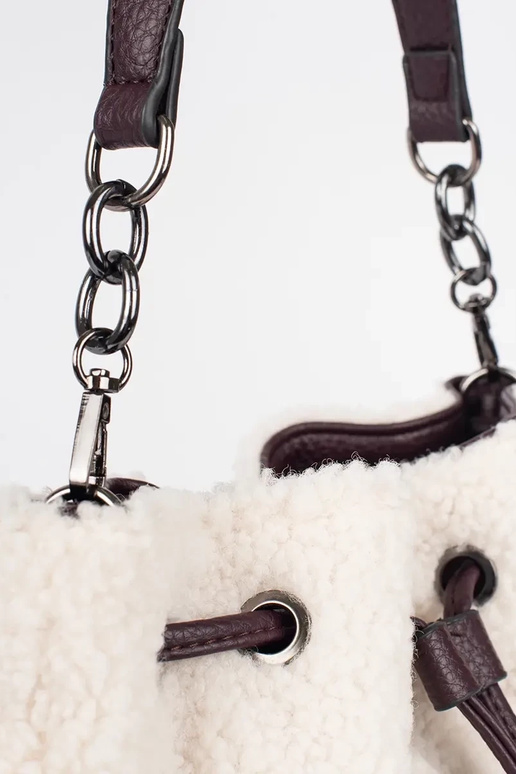 Borsa elegante marrone scuro con...