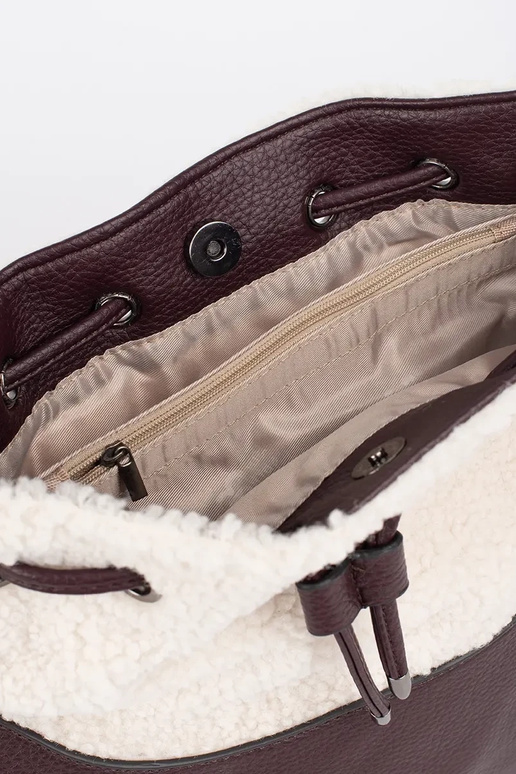 Borsa elegante marrone scuro con...