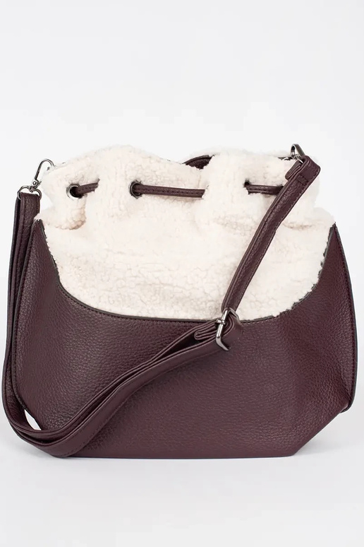 Borsa elegante marrone scuro con...