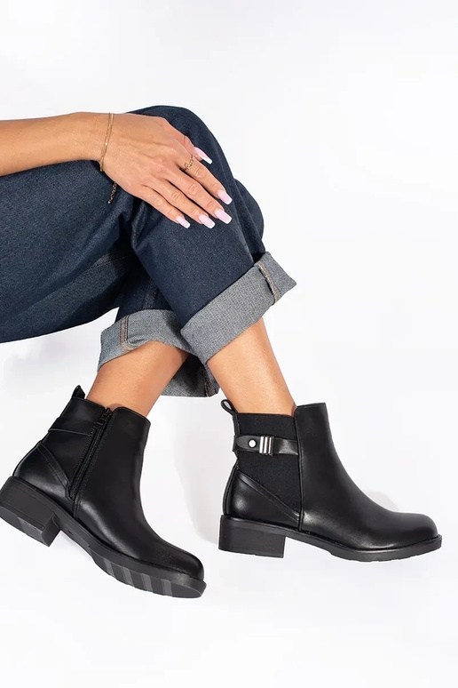 nero Scarpe da donna con tacco basso