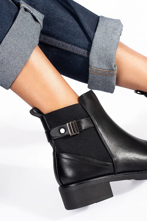 nero Scarpe da donna con tacco basso