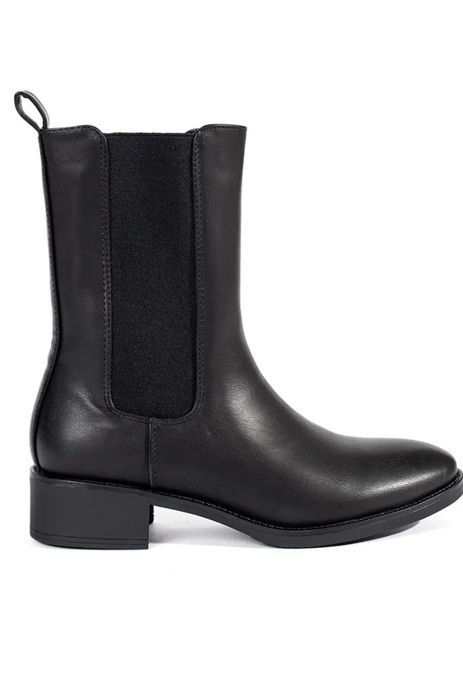 scarpe da donna nere su un post basso