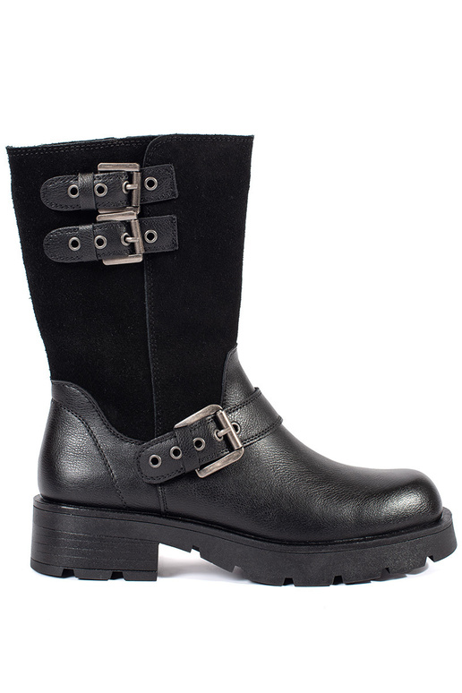 Scarpe da donna in pelle nera con...