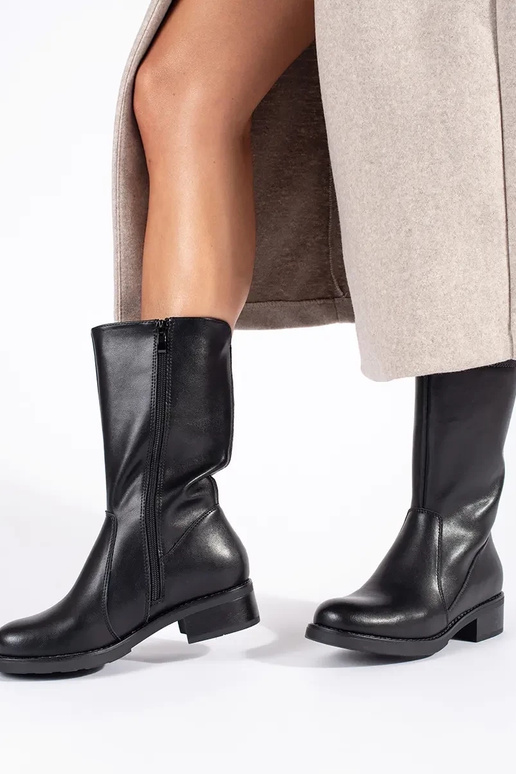 scarpe da donna in pelle nera Sergio...