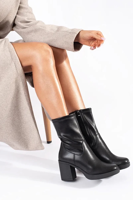 scarpe da donna nere con tacco Sergio...