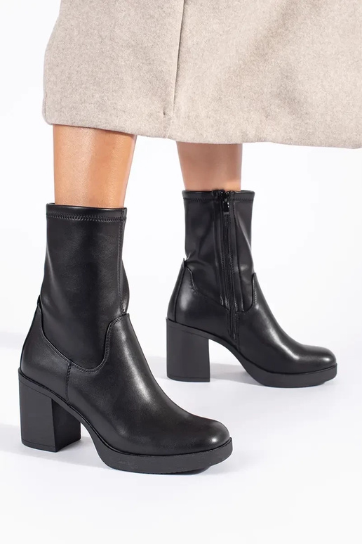 scarpe da donna nere con tacco Sergio...