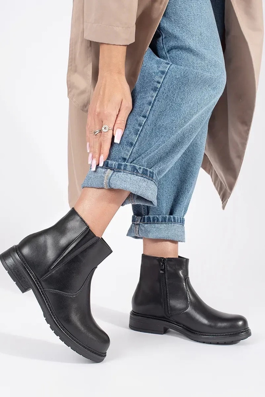 Scarpe Chelsea in pelle nera con...