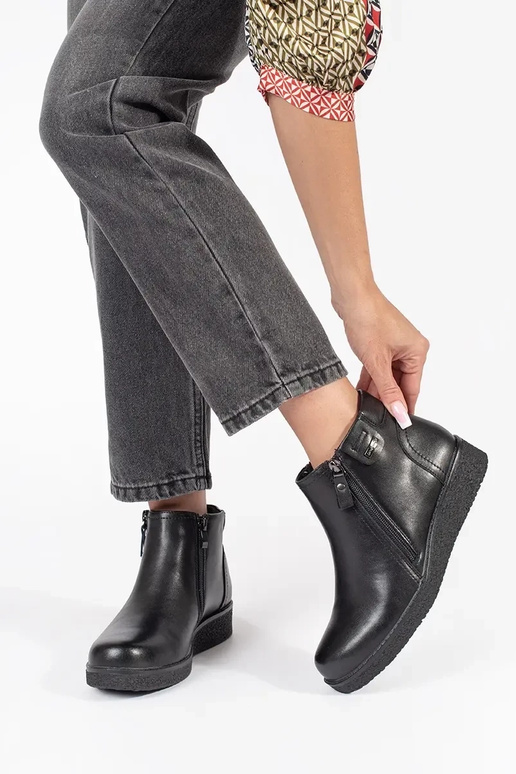 Scarpe comode nere in pelle Sergio Leone