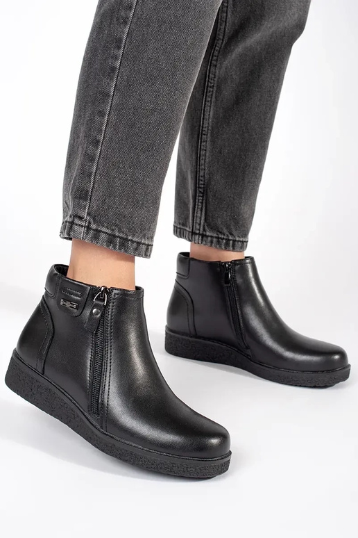 Scarpe comode nere in pelle Sergio Leone