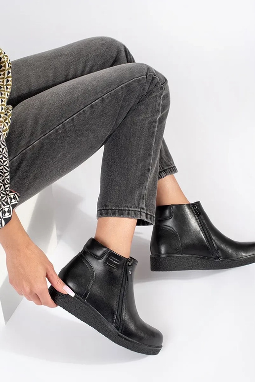 Scarpe comode nere in pelle Sergio Leone