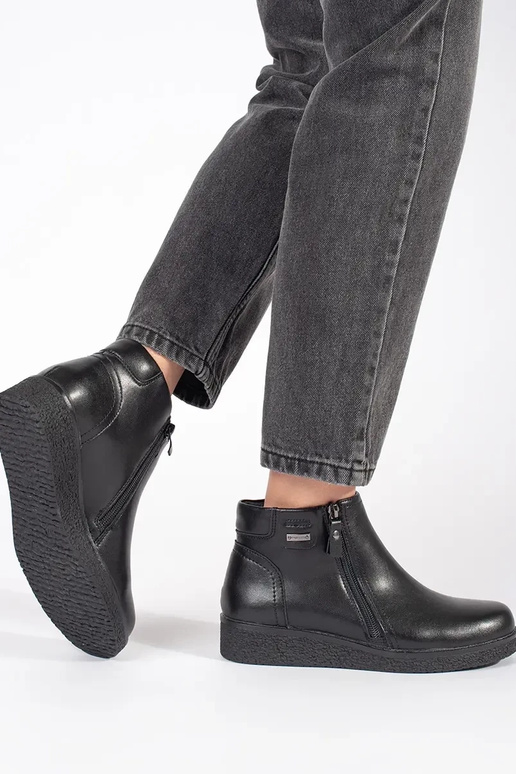 Scarpe comode nere in pelle Sergio Leone