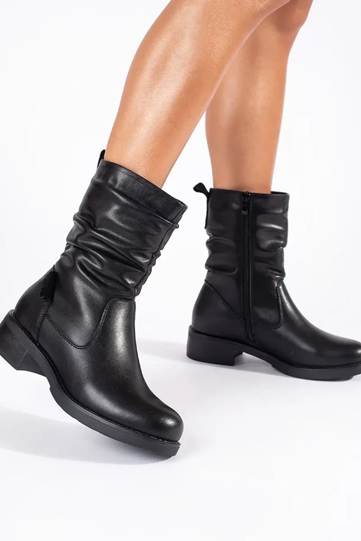 Stivali da donna con tacco basso in...