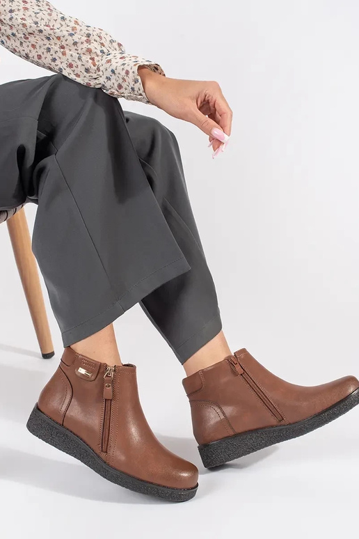 Scarpe comode in pelle marrone Sergio...