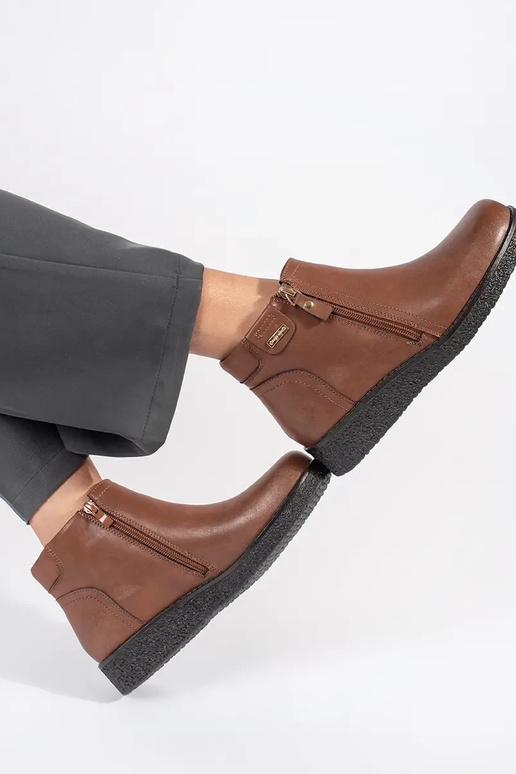 Scarpe comode in pelle marrone Sergio...