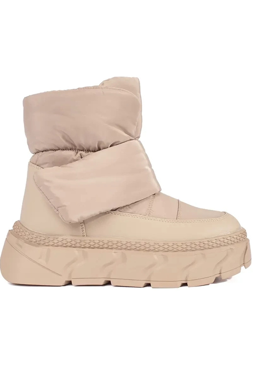 Stivali da neve da donna beige con... Stivali da neve da donna beige con...