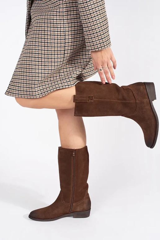 colore marrone pelle stivali typu... colore marrone pelle stivali typu...