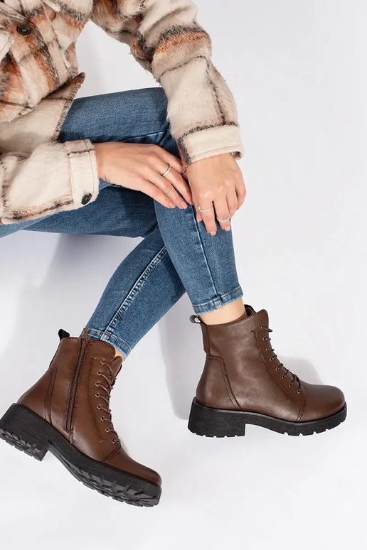 Pelle buiocolore marrone scarpe su... Pelle buiocolore marrone scarpe su...