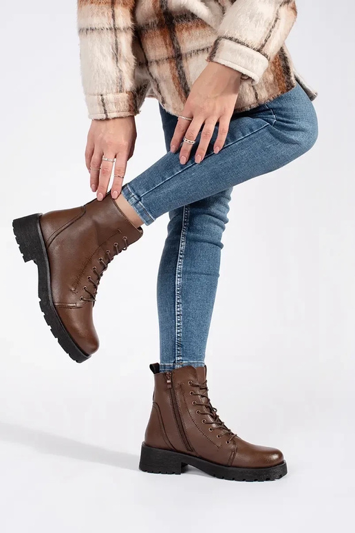 Pelle buiocolore marrone scarpe su... Pelle buiocolore marrone scarpe su...