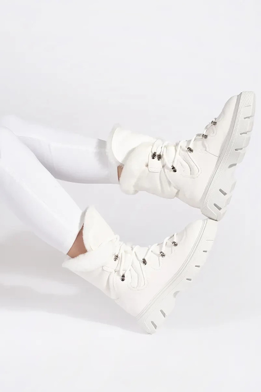 Colore bianco allacciato Doposci da...