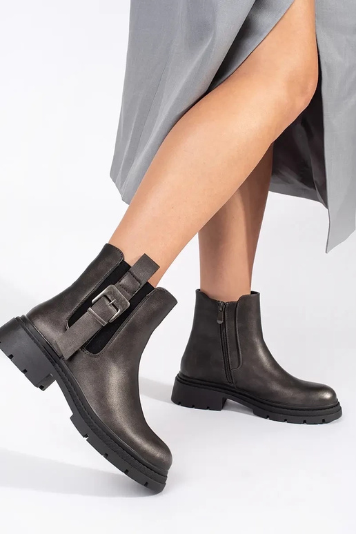 Scarpe marrone scuro con fibbie