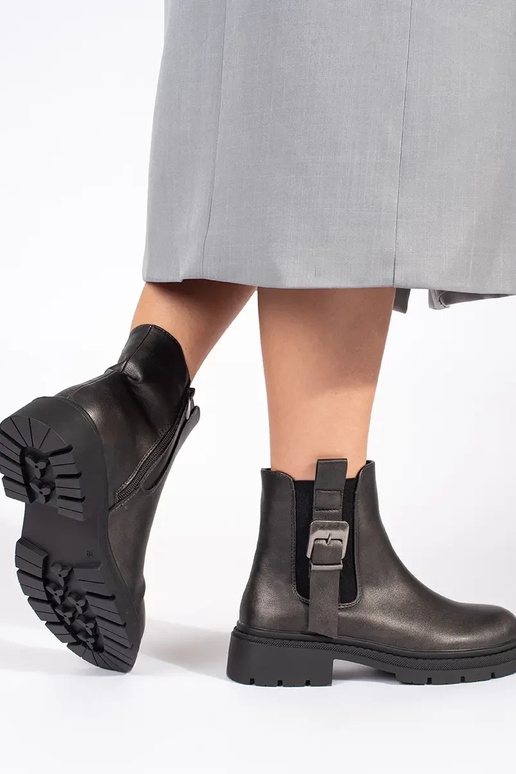 Scarpe marrone scuro con fibbie