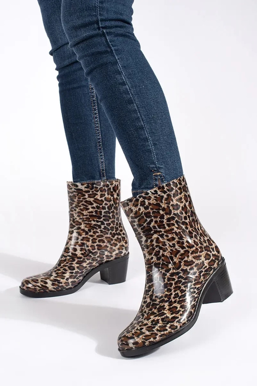 Stivali di gomma donne sui tacchi...