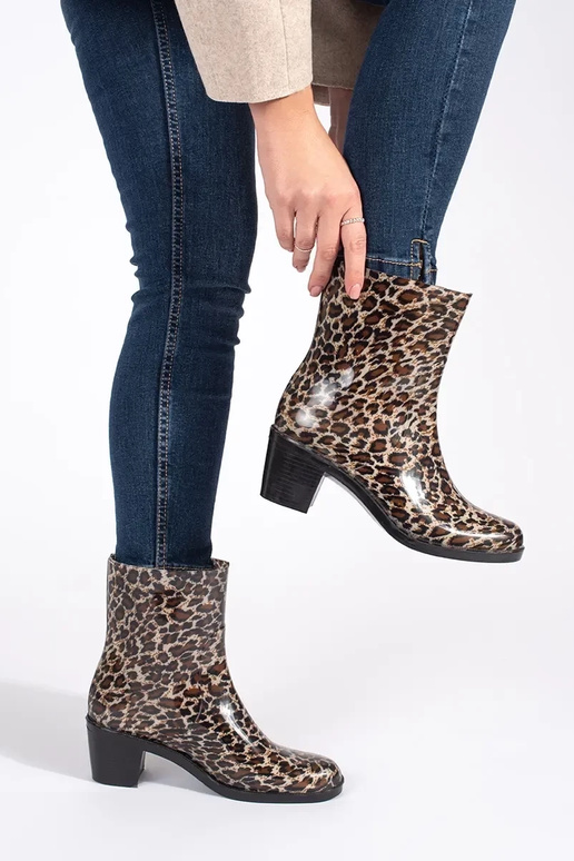 Stivali di gomma donne sui tacchi...