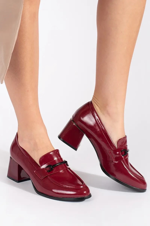 Borgogna mezze scarpe mocassini da...