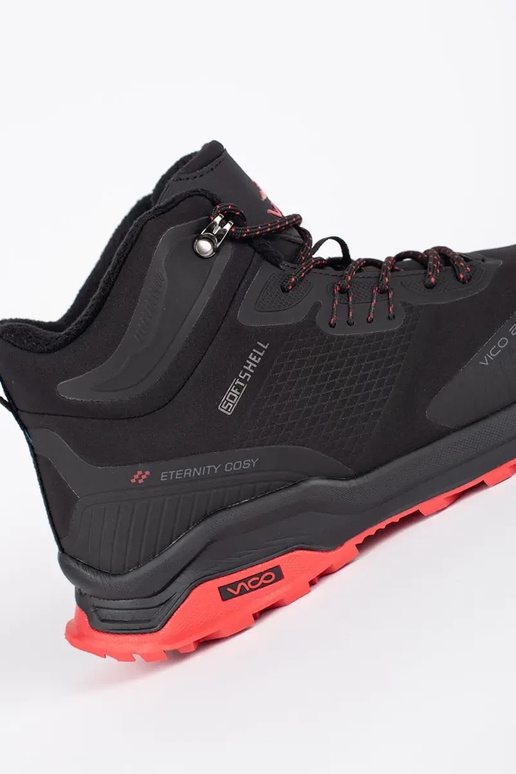 Nero e-Rosso uomini Scarpe da trekking