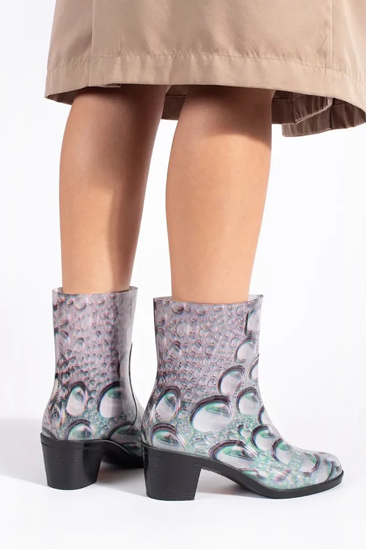 Stivali di gomma A krople sui tacchi...