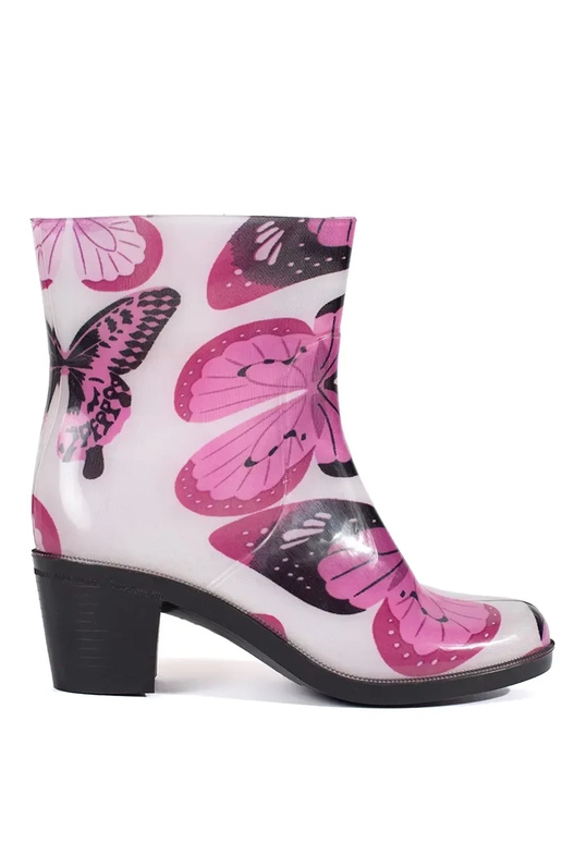 Stivali di gomma A motyle sui tacchi...