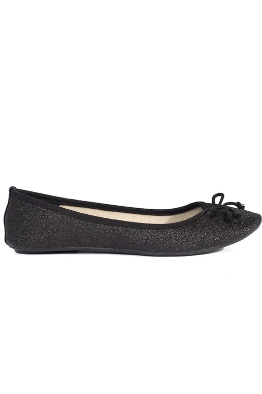 colore nero brillante ballerine con...