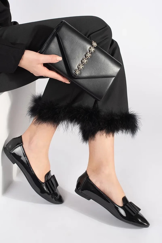 nero borsetta pochette decorato con...