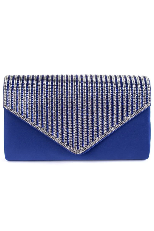 Blu poco borsetta pochette ozdobiona...