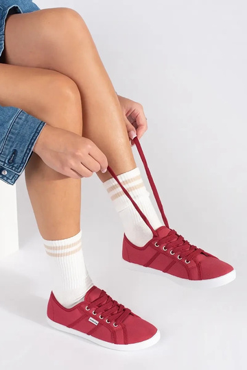 Scarpe basse rosse da donna 2