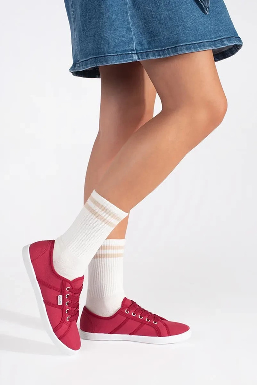 Scarpe basse rosse da donna Scarpe basse rosse da donna