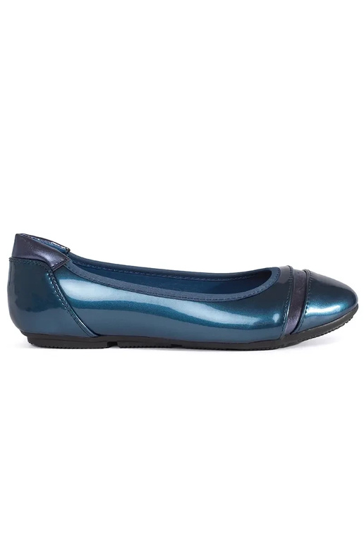 Ballerine metalliche blu