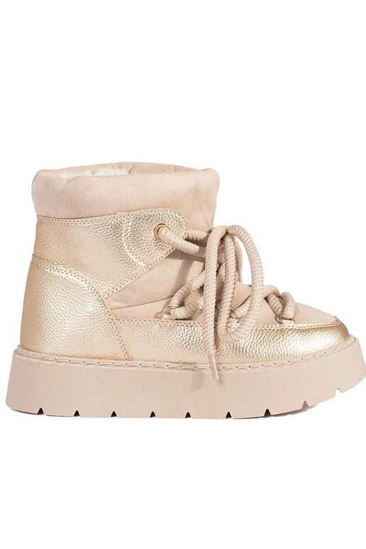 colore avorio allacciato Doposci da...