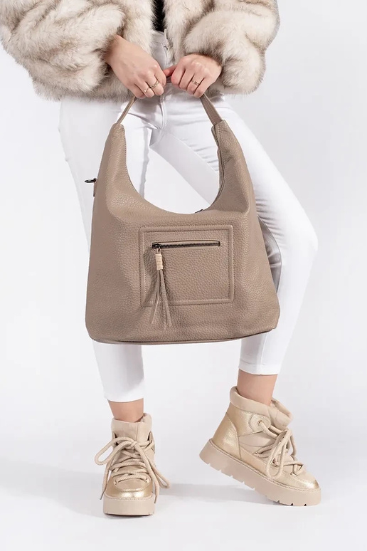 colore avorio allacciato Doposci da...